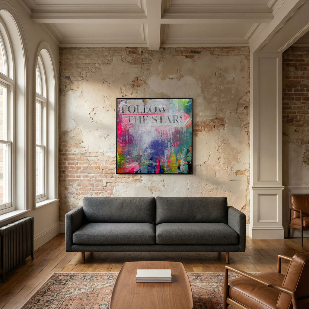 FOLLOW THE STARS (2023) PRINT ON CANVAS 