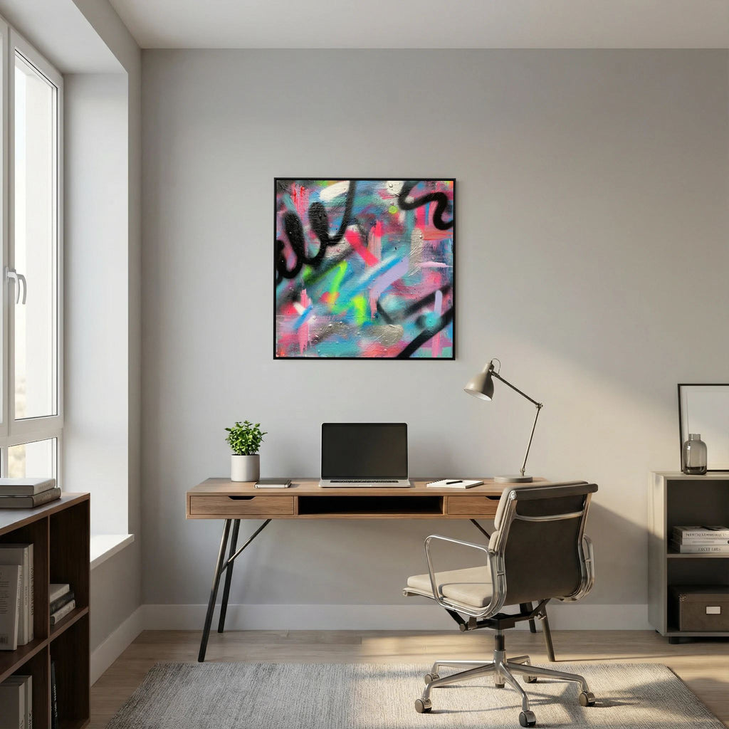 CONFETTI PRINT ON CANVAS 