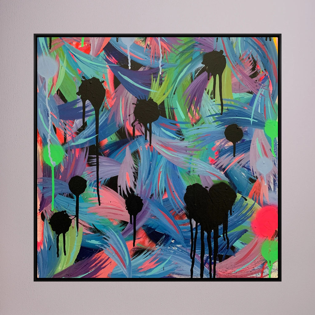 BLACK HEARTS CLUB (2020) PRINT ON CANVAS 