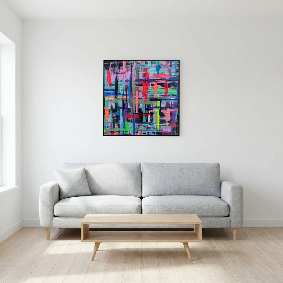 BETWEEN THE LINES (2020) PRINT ON CANVAS 
