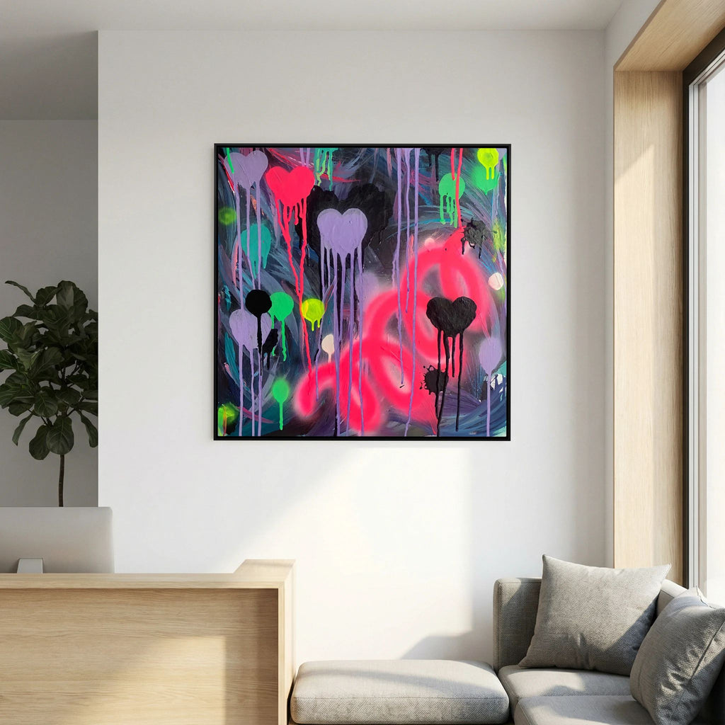 DRIPPING HEARTS (2021) CANVAS PRINT  