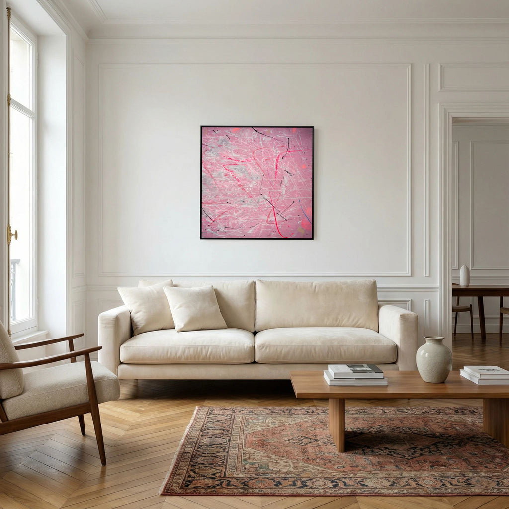 PAINT IN PINK (2024) PRINT ON CANVAS     