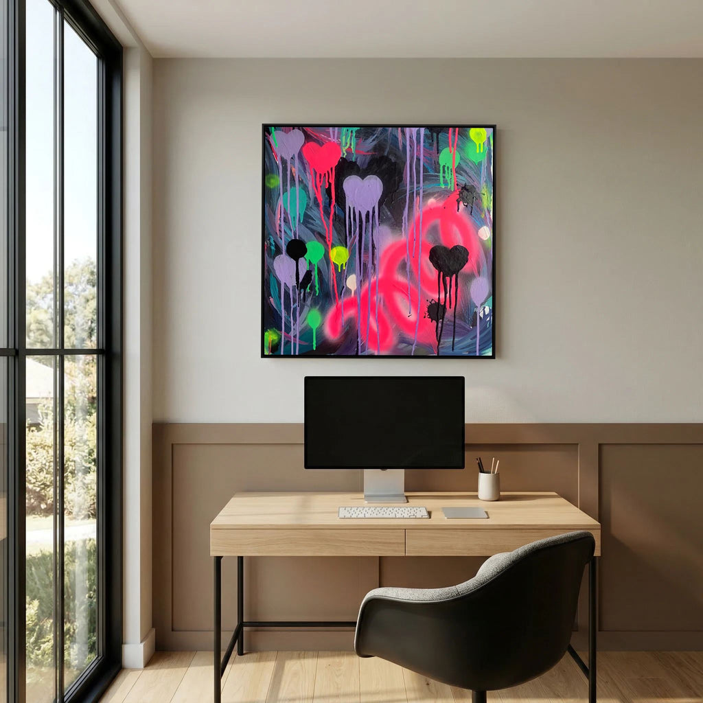 DRIPPING HEARTS (2021) CANVAS PRINT  