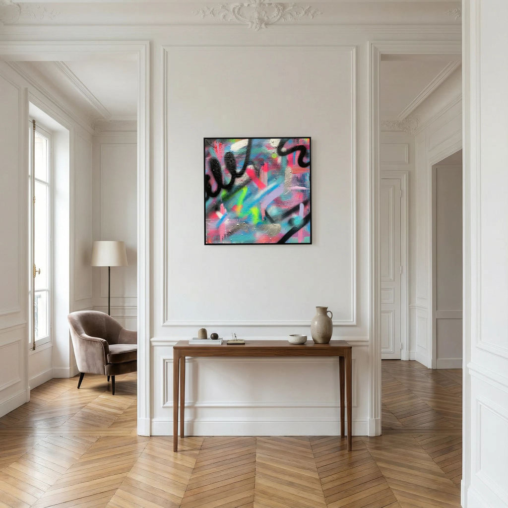 CONFETTI PRINT ON CANVAS 