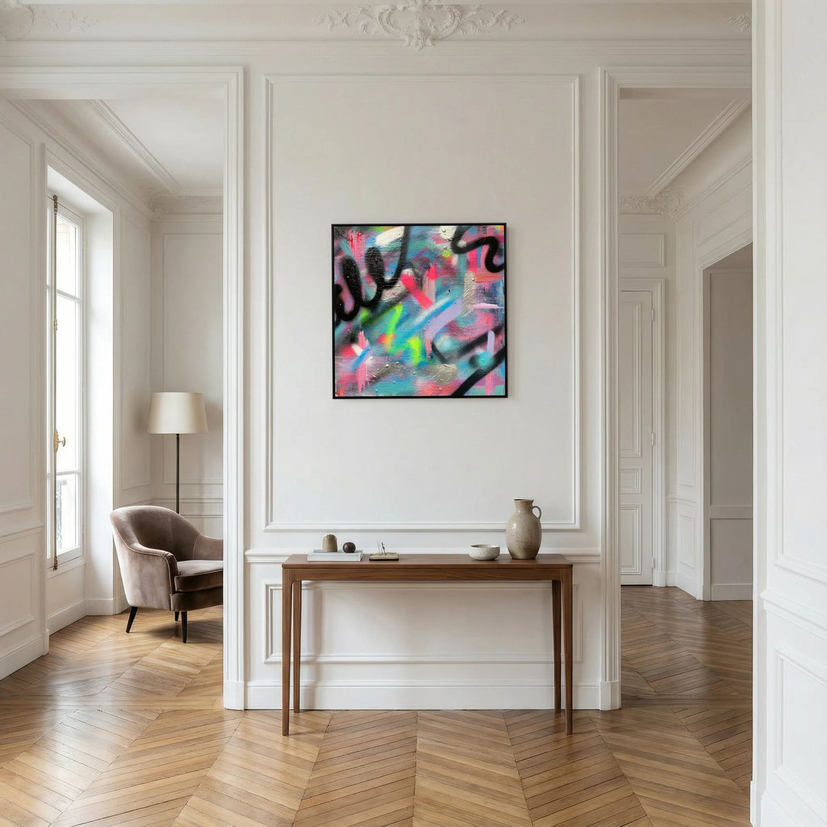 CONFETTI PRINT ON CANVAS 