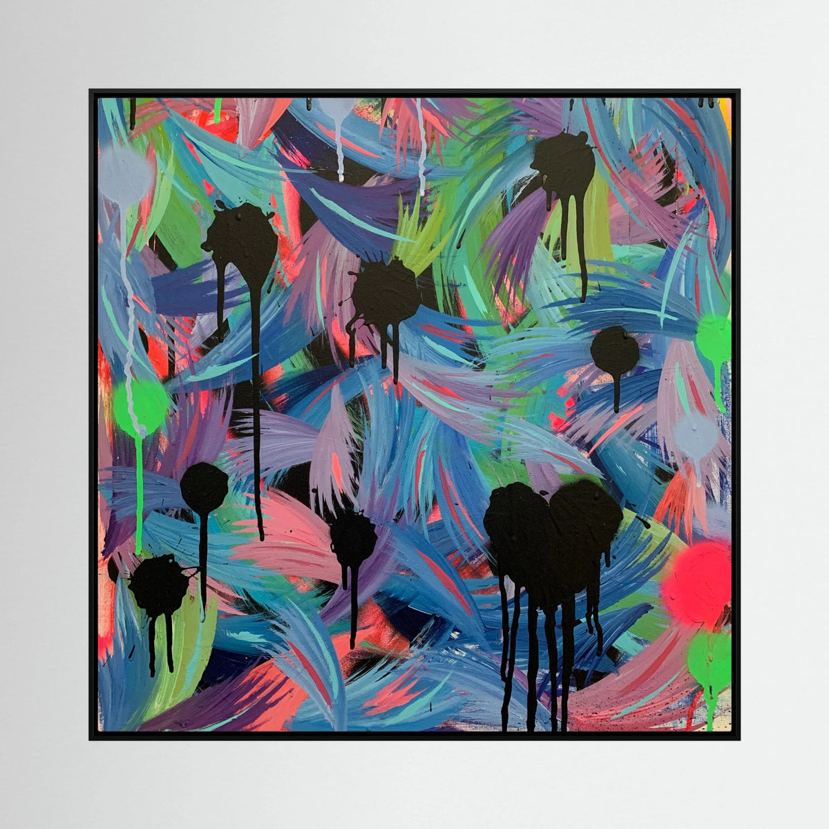 BLACK HEARTS CLUB (2020) PRINT ON CANVAS 
