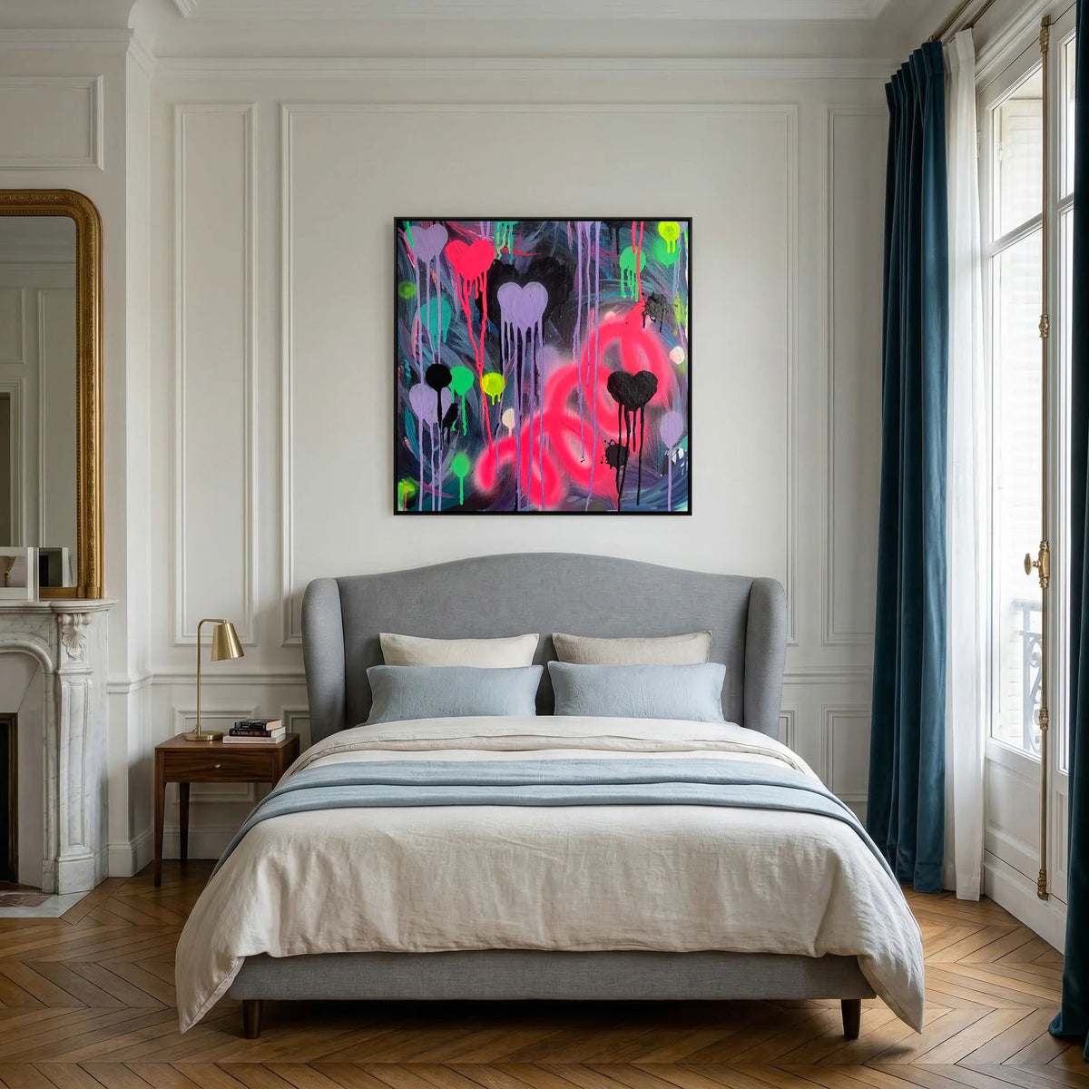 DRIPPING HEARTS (2021) CANVAS PRINT  