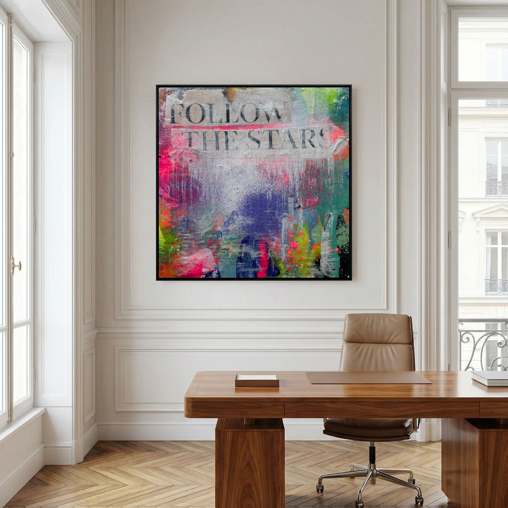 FOLLOW THE STARS (2023) PRINT ON CANVAS 
