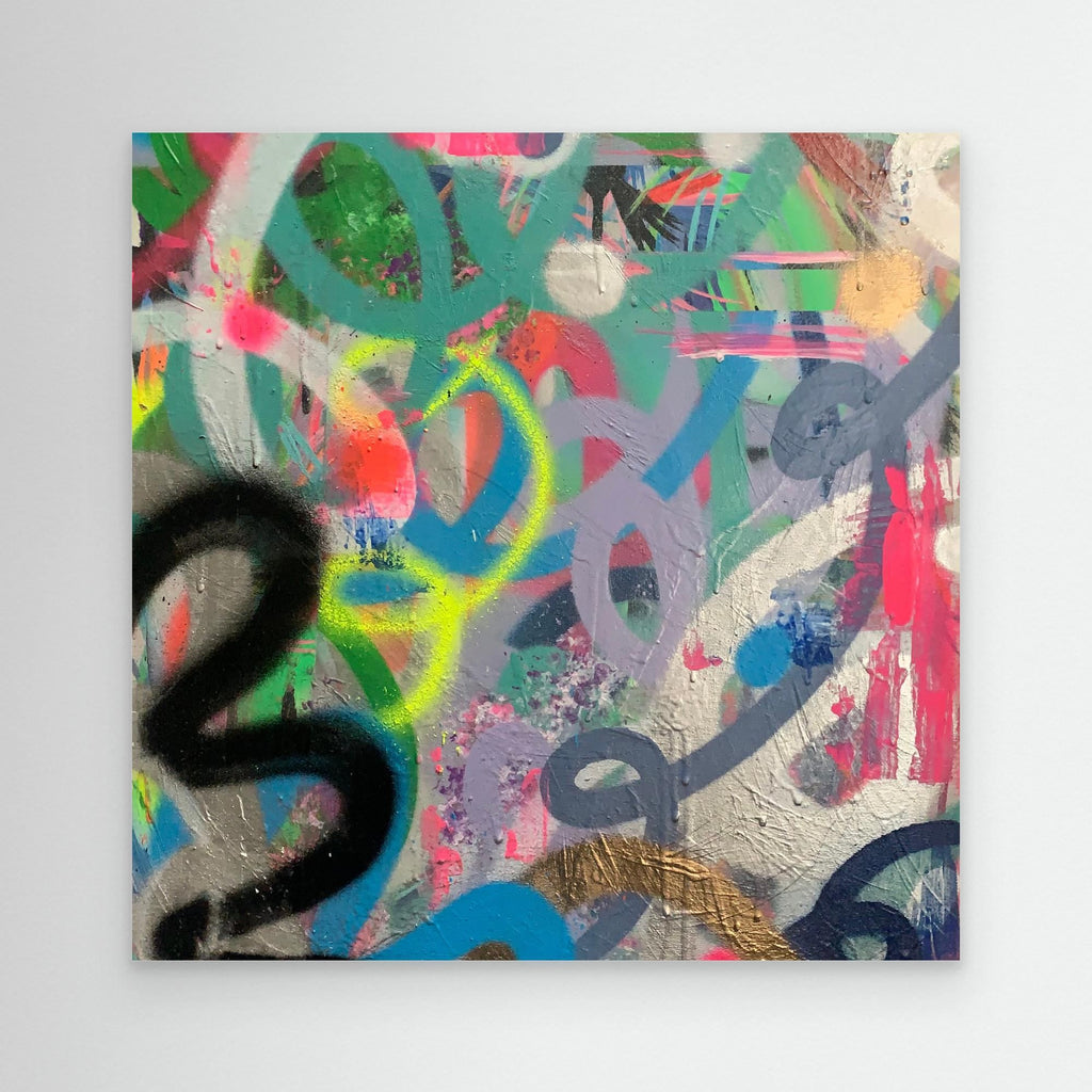 RIOT PRINT ON CANVAS  