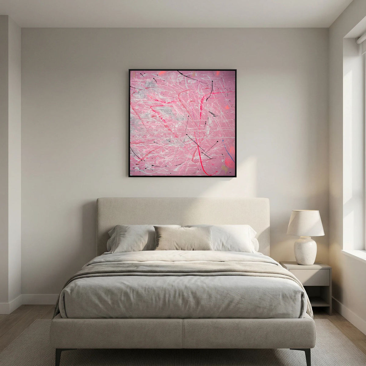 PAINT IN PINK (2024) PRINT ON CANVAS     