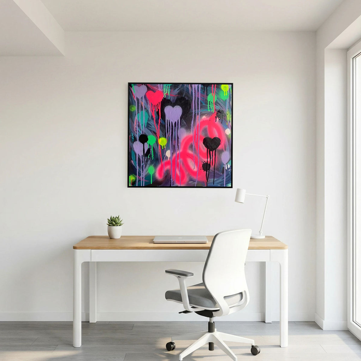 DRIPPING HEARTS (2021) CANVAS PRINT  