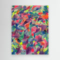 NEON FEATHERS (2021) CANVAS PRINT