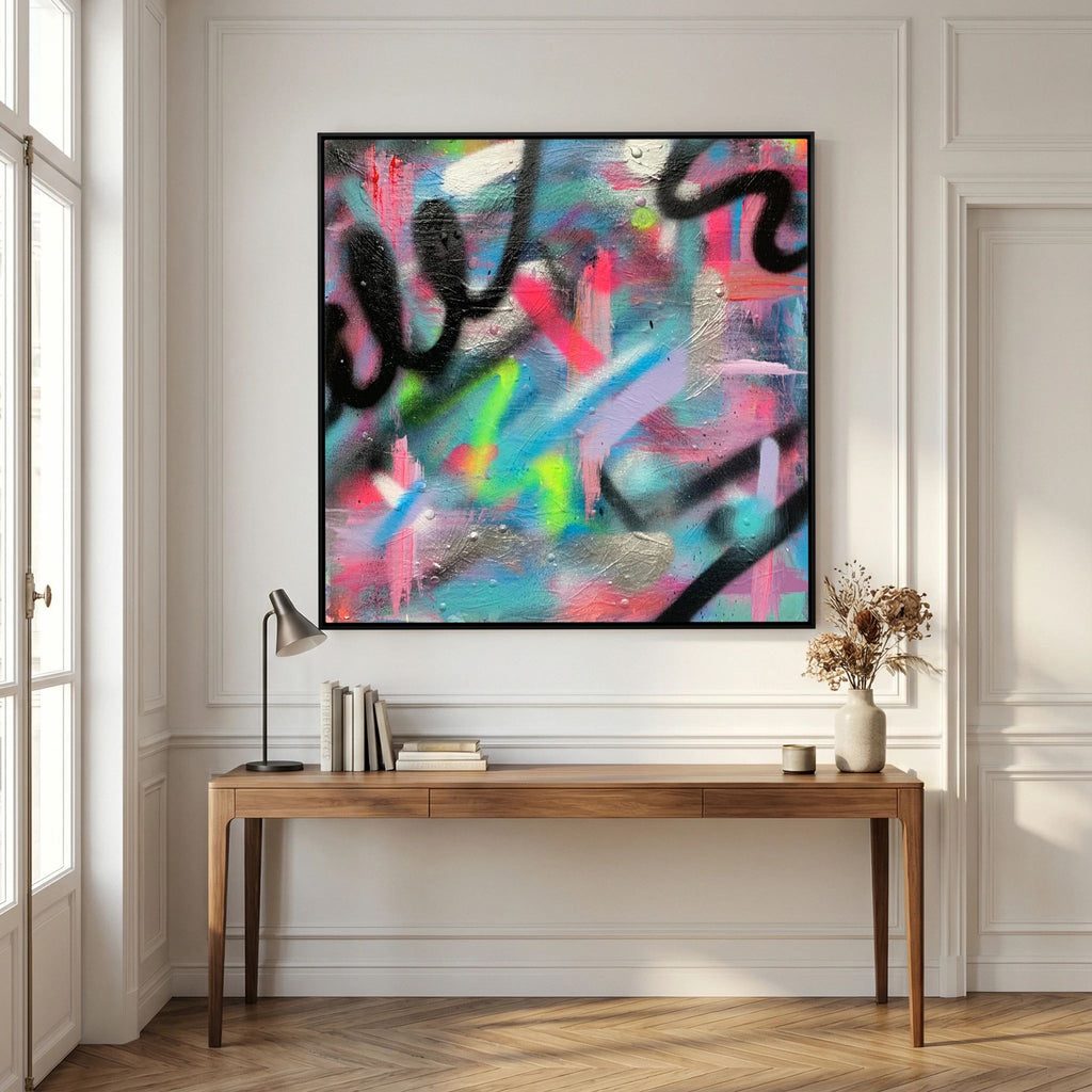 CONFETTI PRINT ON CANVAS 