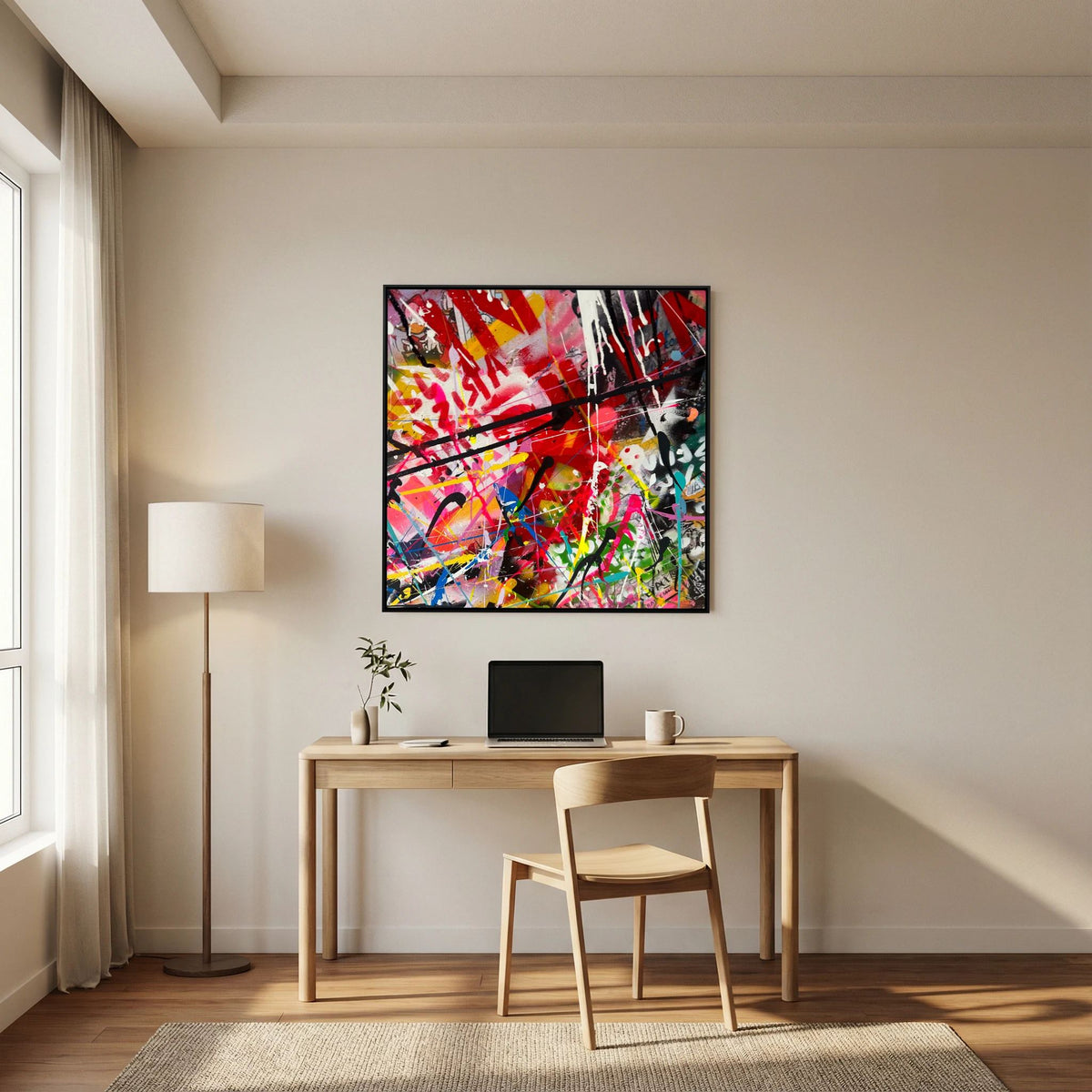 PAINTED NOISE (2023) CANVAS PRINT  