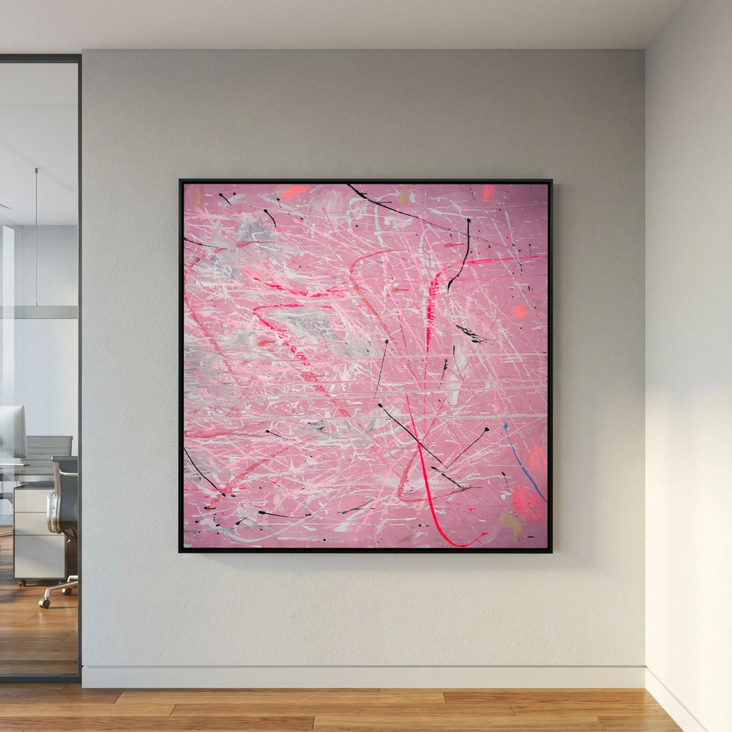 PAINT IN PINK (2024) PRINT ON CANVAS     