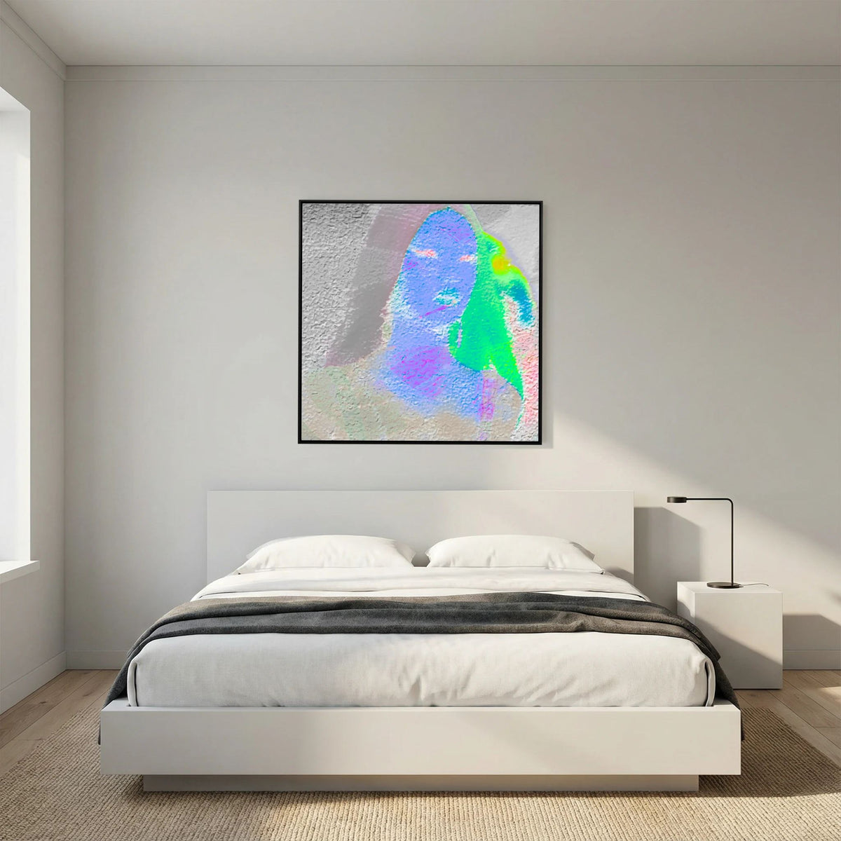 Santa Monica Blue Print on Canvas 