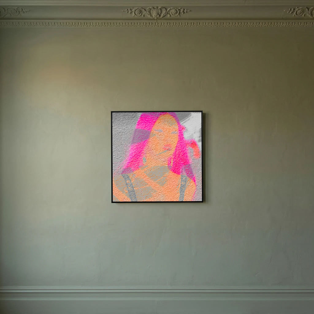 Santa Monica Fuchsia Print on Canvas