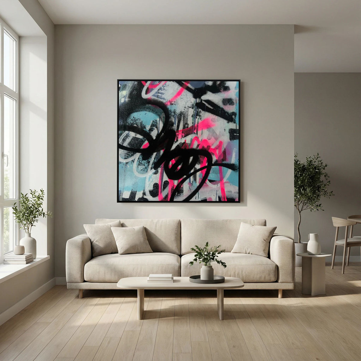 LOVE ON THE CANVAS PRINT ON CANVAS