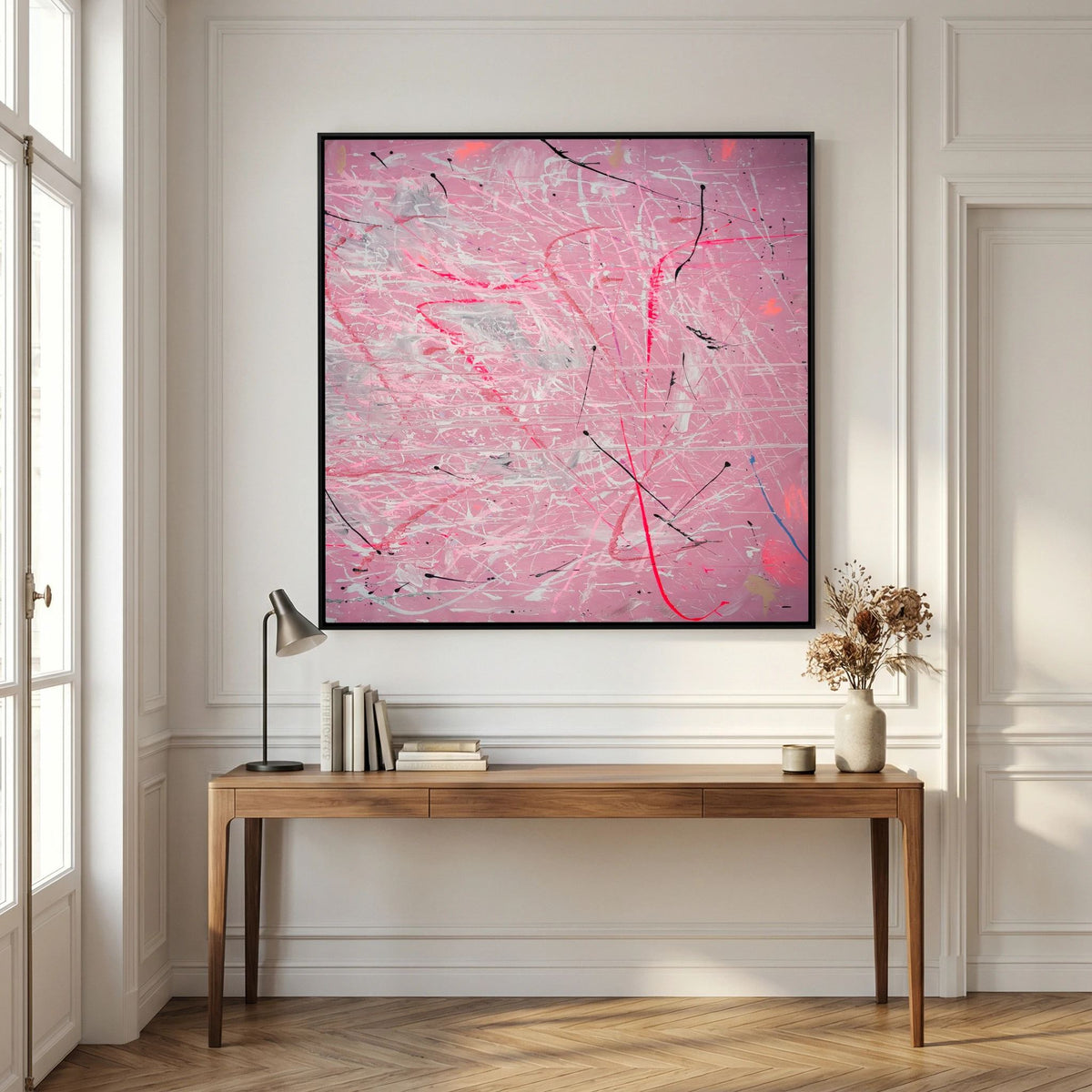 PAINT IN PINK (2024) PRINT ON CANVAS     