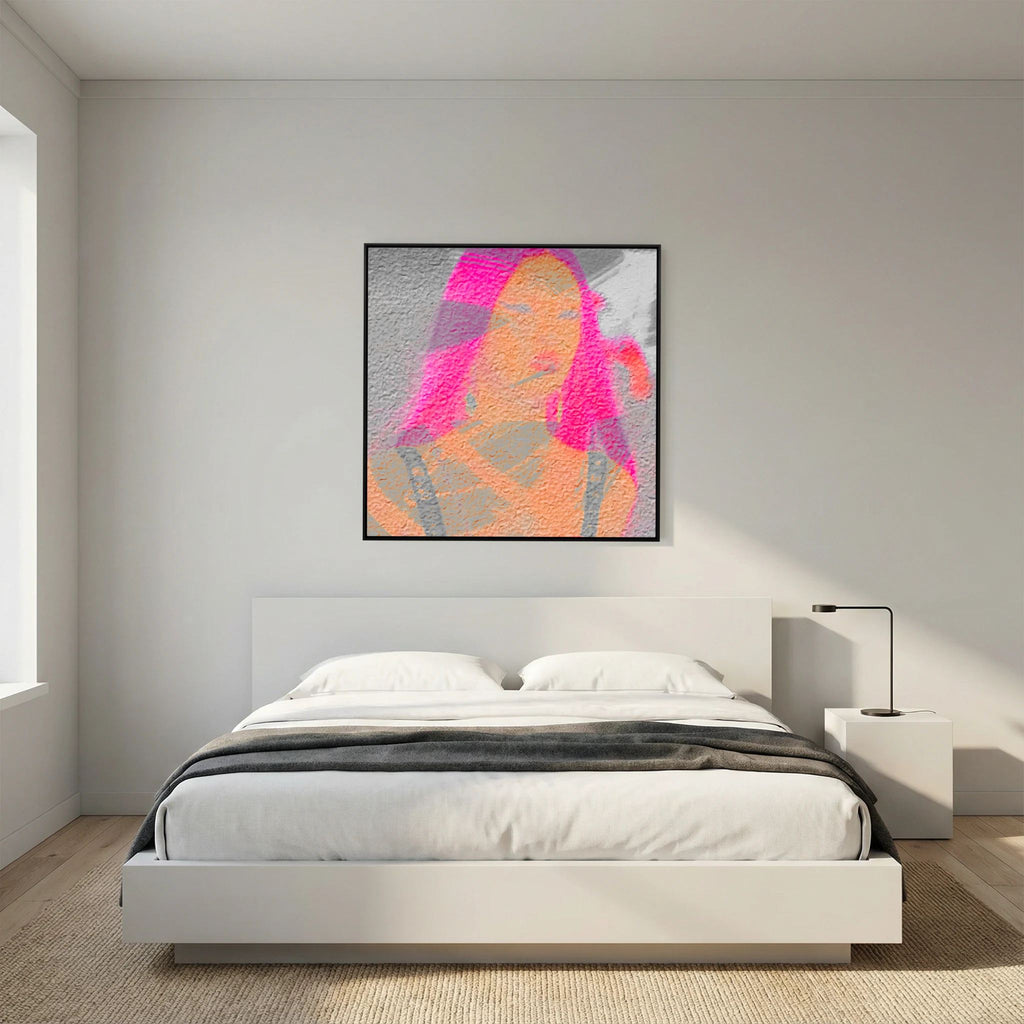 Santa Monica Fuchsia Print on Canvas