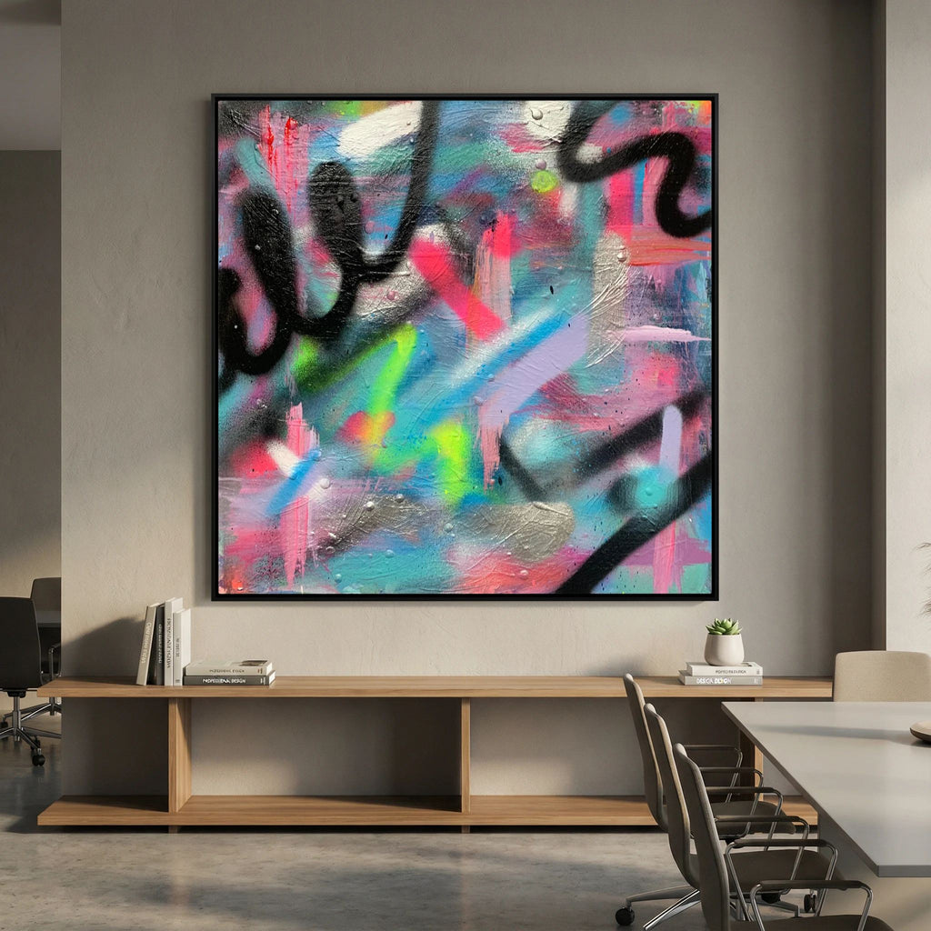 CONFETTI PRINT ON CANVAS 
