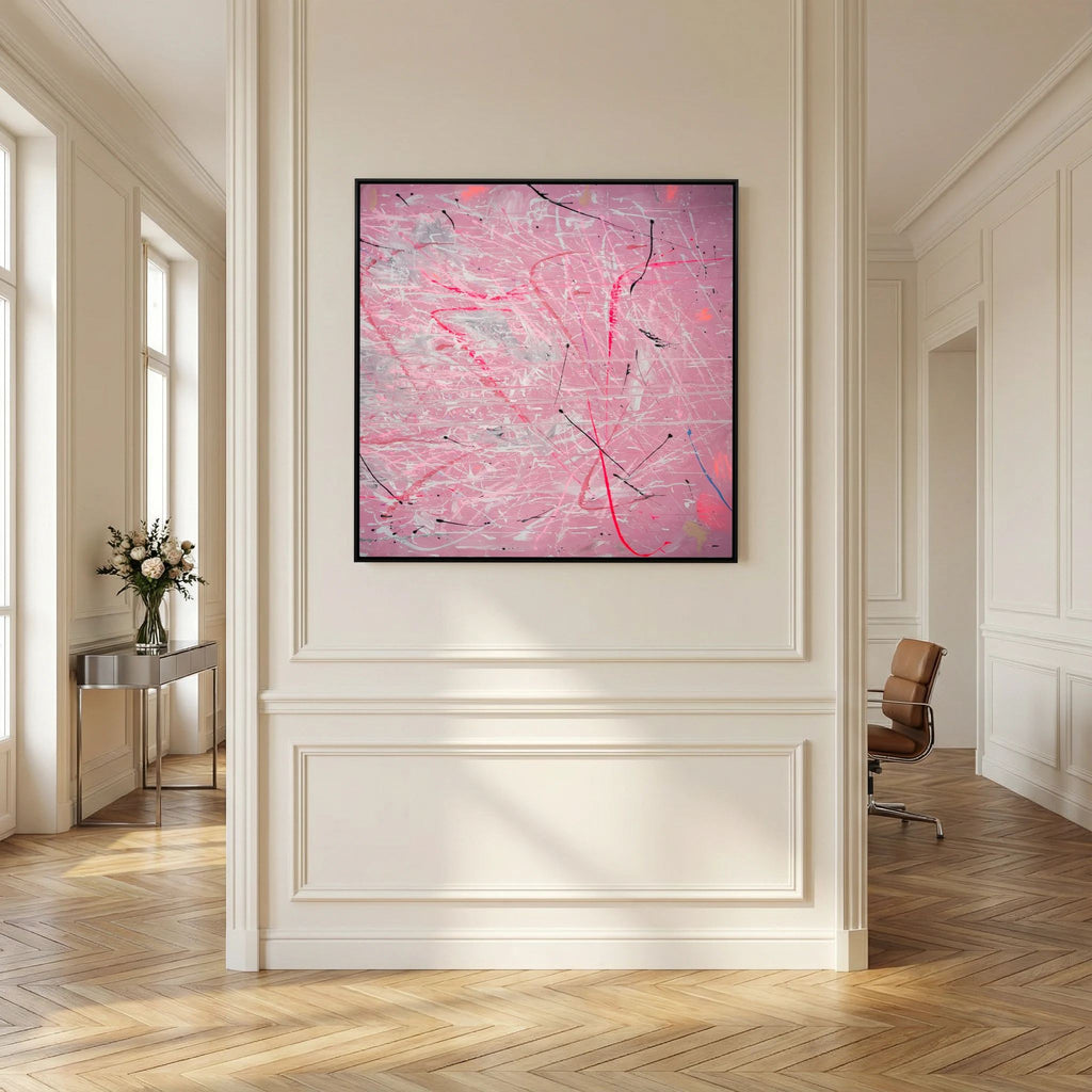 PAINT IN PINK (2024) PRINT ON CANVAS     