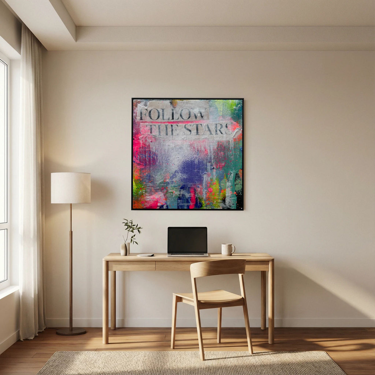 FOLLOW THE STARS (2023) PRINT ON CANVAS 