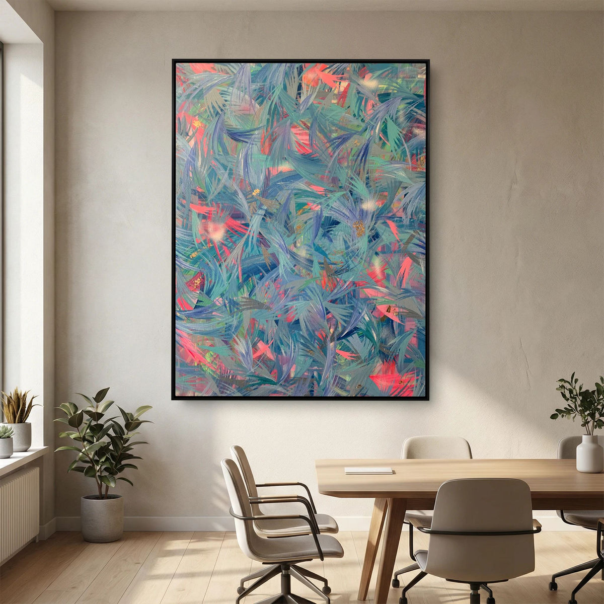 BLUE FEATHERS (2021) CANVAS PRINT 