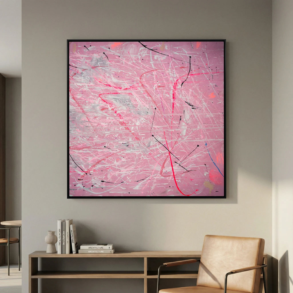 PAINT IN PINK (2024) PRINT ON CANVAS     