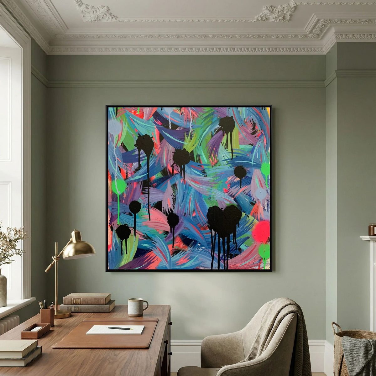 BLACK HEARTS CLUB (2020) PRINT ON CANVAS 