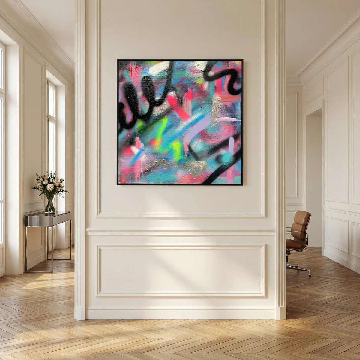 CONFETTI PRINT ON CANVAS 