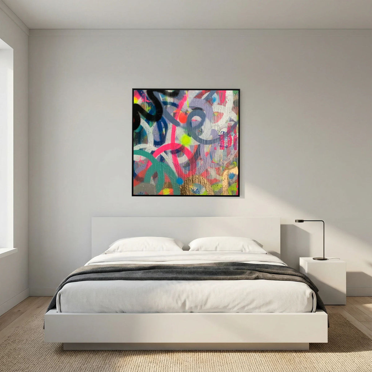 NEON FEEDBACK PRINT ON CANVAS  