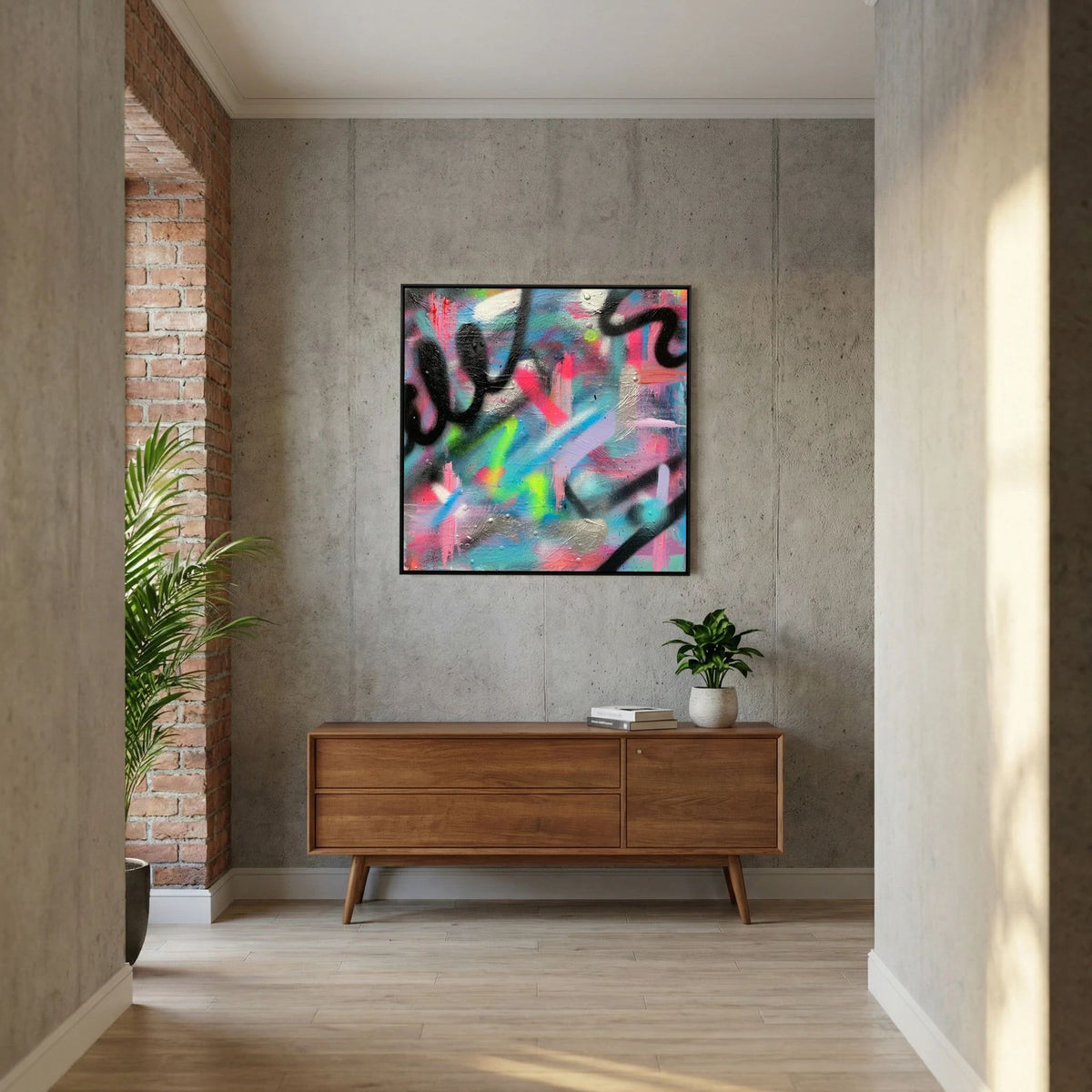 CONFETTI PRINT ON CANVAS 