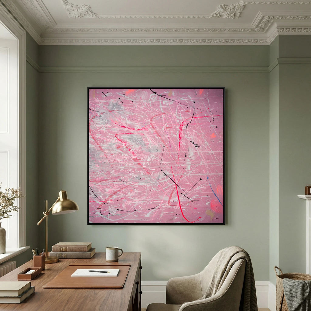 PAINT IN PINK (2024) PRINT ON CANVAS     