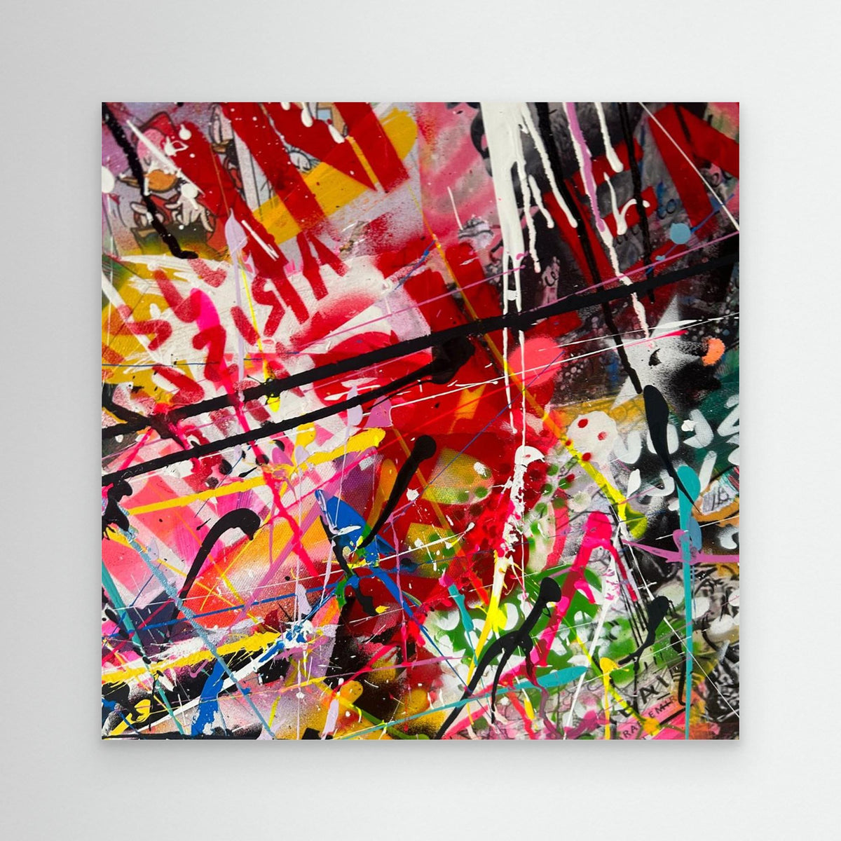 PAINTED NOISE (2023) CANVAS PRINT  