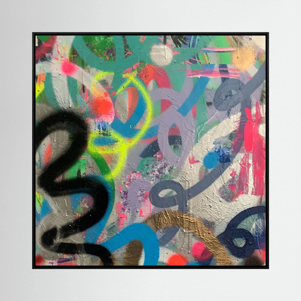RIOT PRINT ON CANVAS  