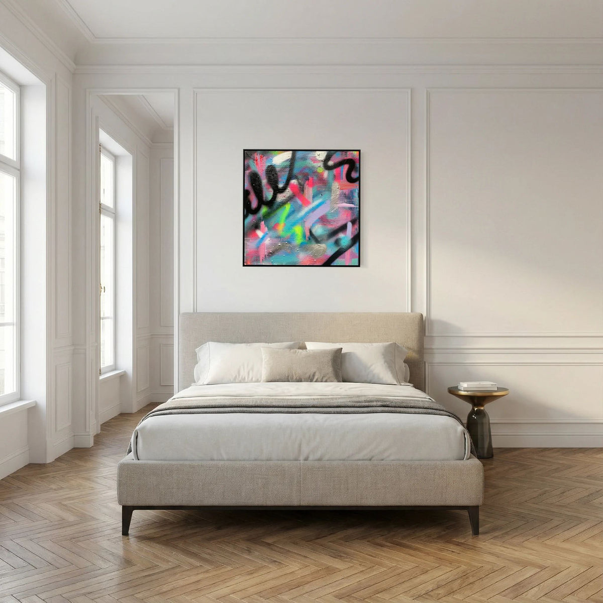 CONFETTI PRINT ON CANVAS 