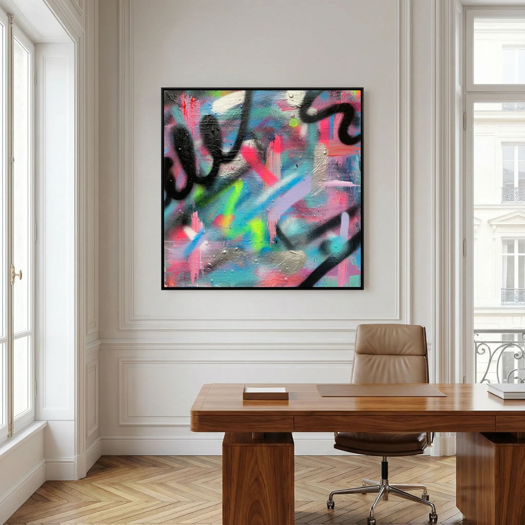 CONFETTI PRINT ON CANVAS 