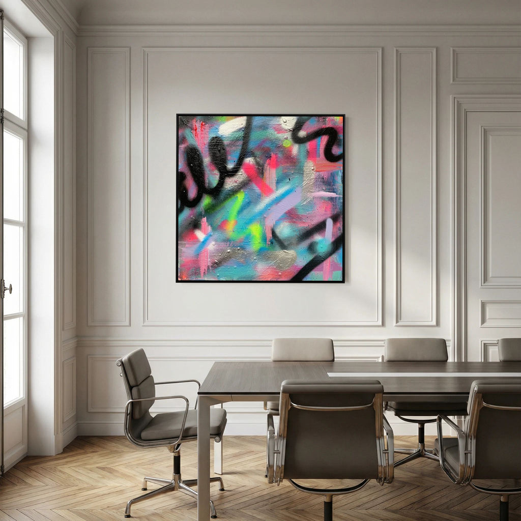 CONFETTI PRINT ON CANVAS 
