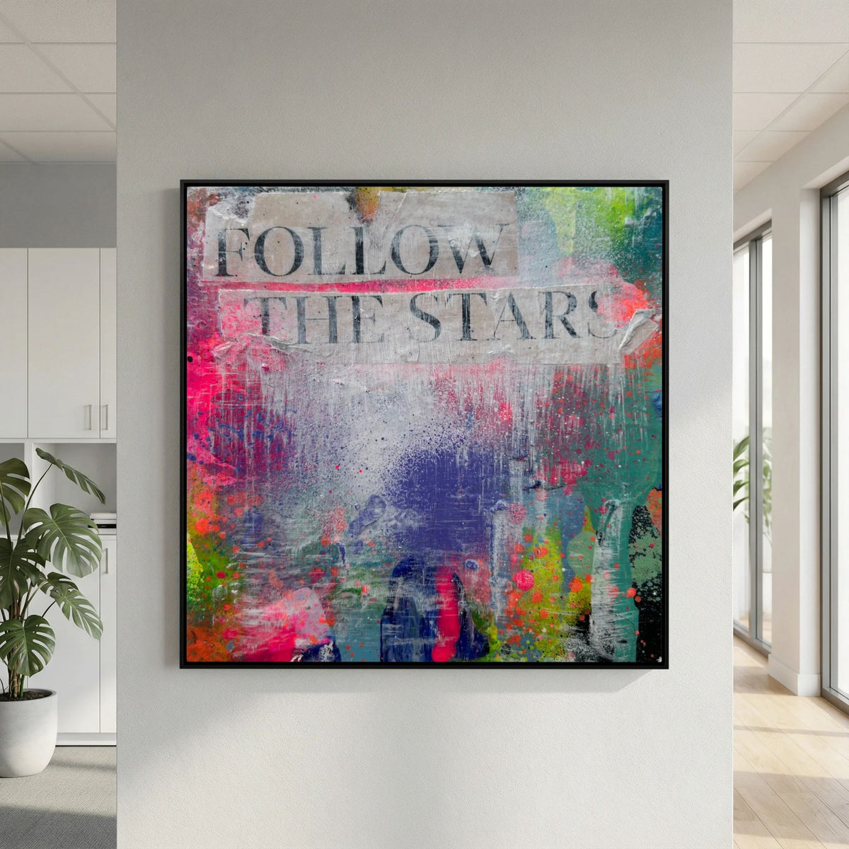 FOLLOW THE STARS (2023) PRINT ON CANVAS 
