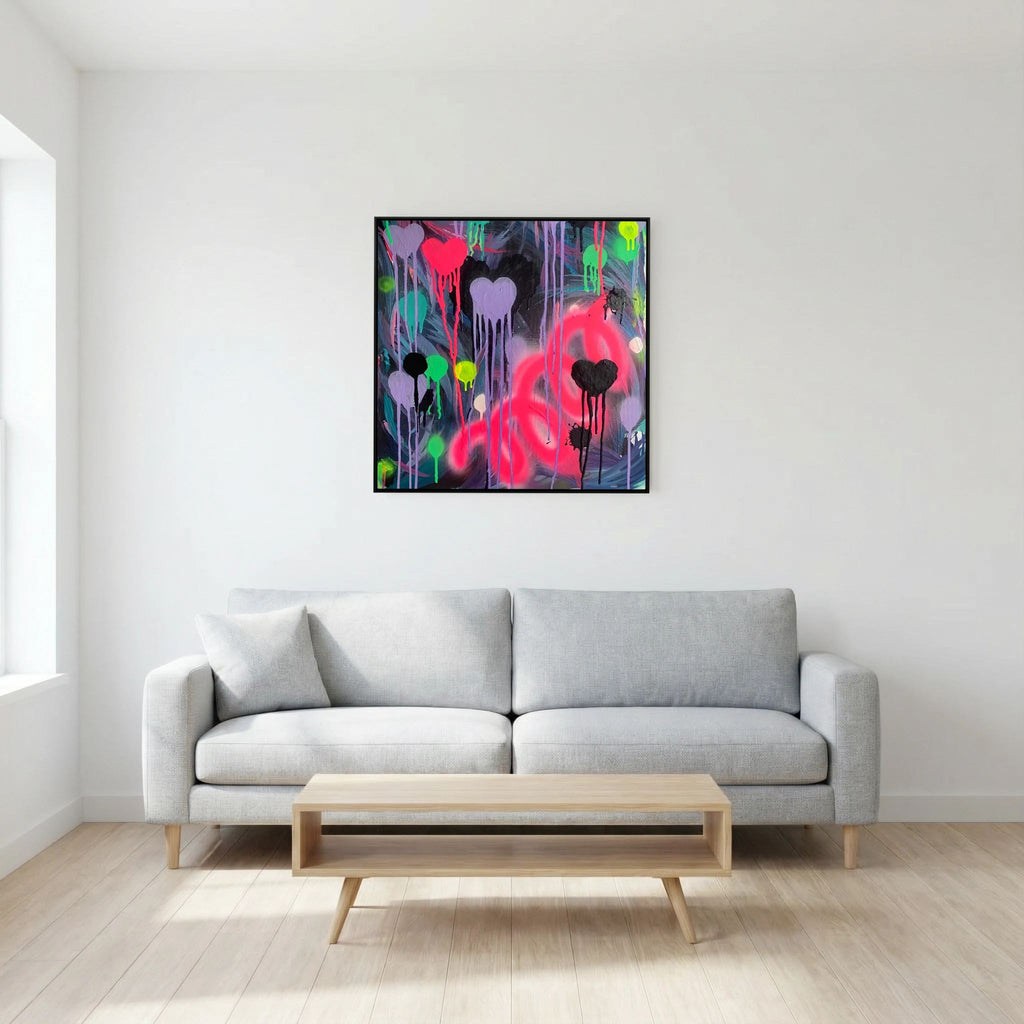 DRIPPING HEARTS (2021) CANVAS PRINT  
