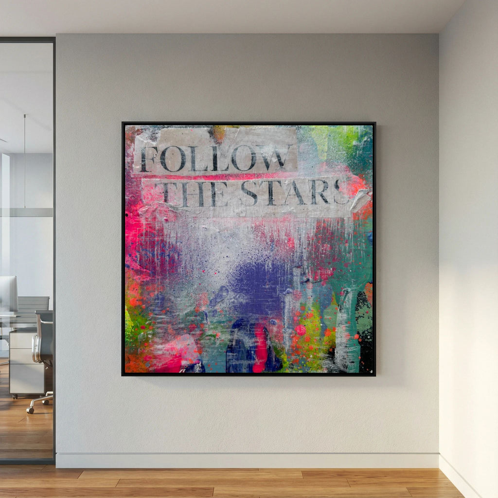 FOLLOW THE STARS (2023) PRINT ON CANVAS 