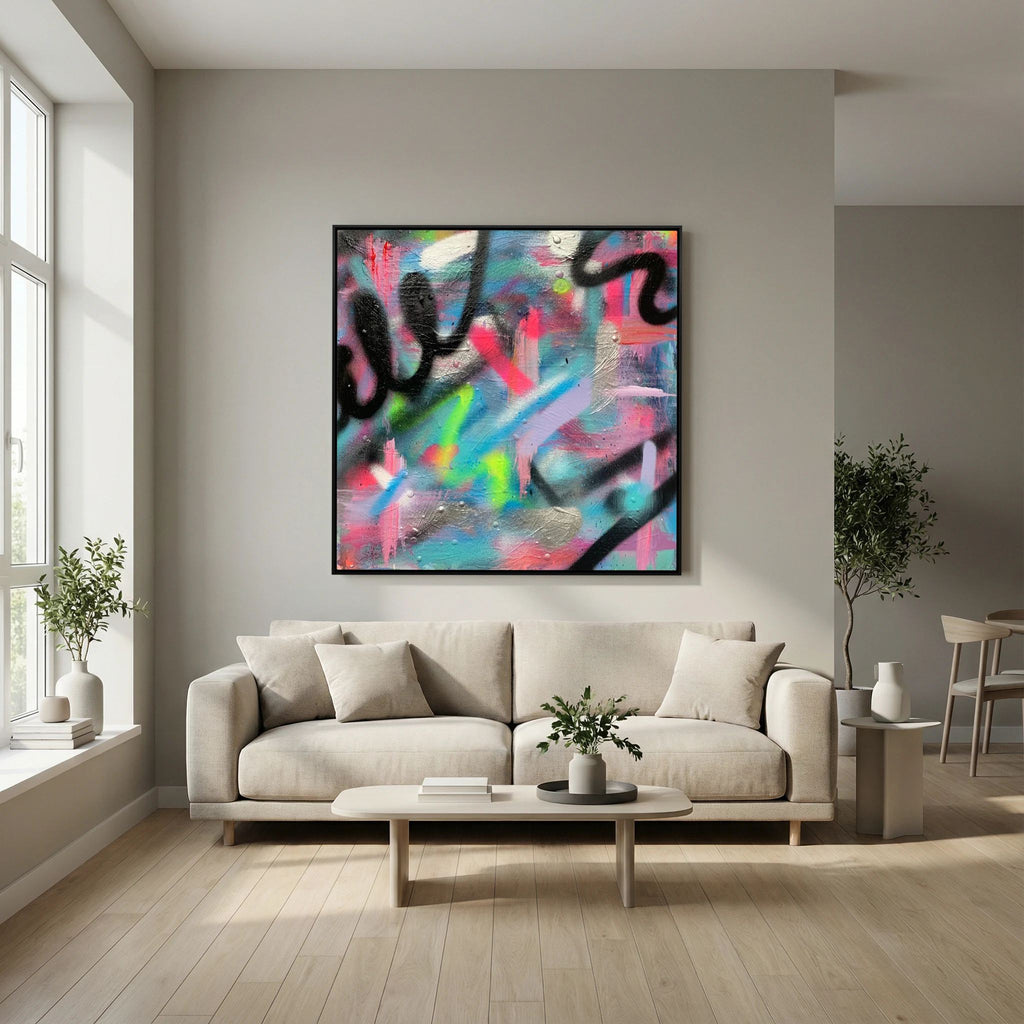 CONFETTI PRINT ON CANVAS 