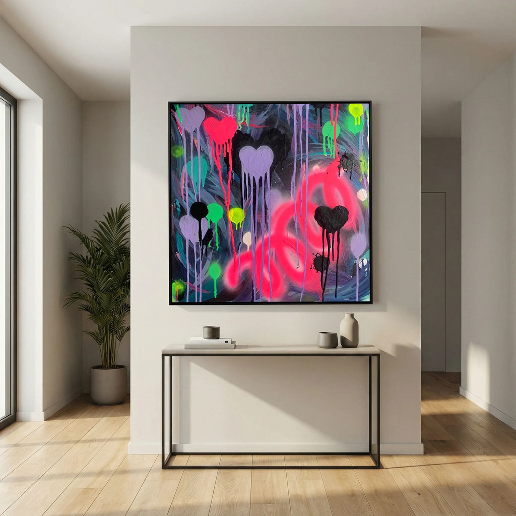 DRIPPING HEARTS (2021) CANVAS PRINT  