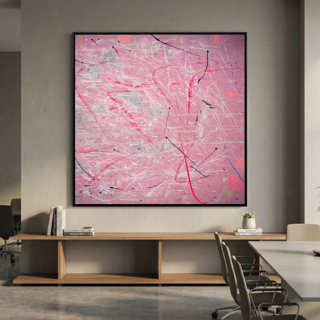PAINT IN PINK (2024) PRINT ON CANVAS     