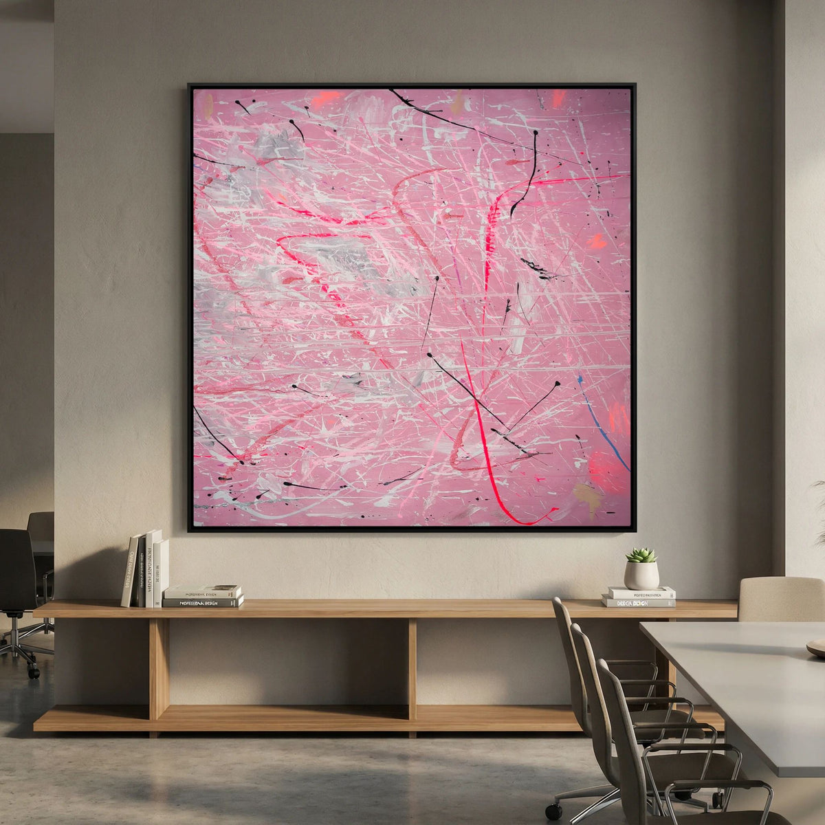 PAINT IN PINK (2024) PRINT ON CANVAS     