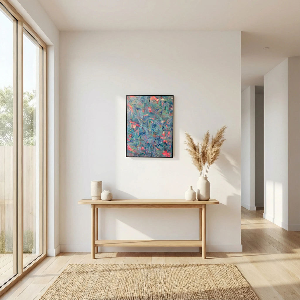 BLUE FEATHERS (2021) CANVAS PRINT 