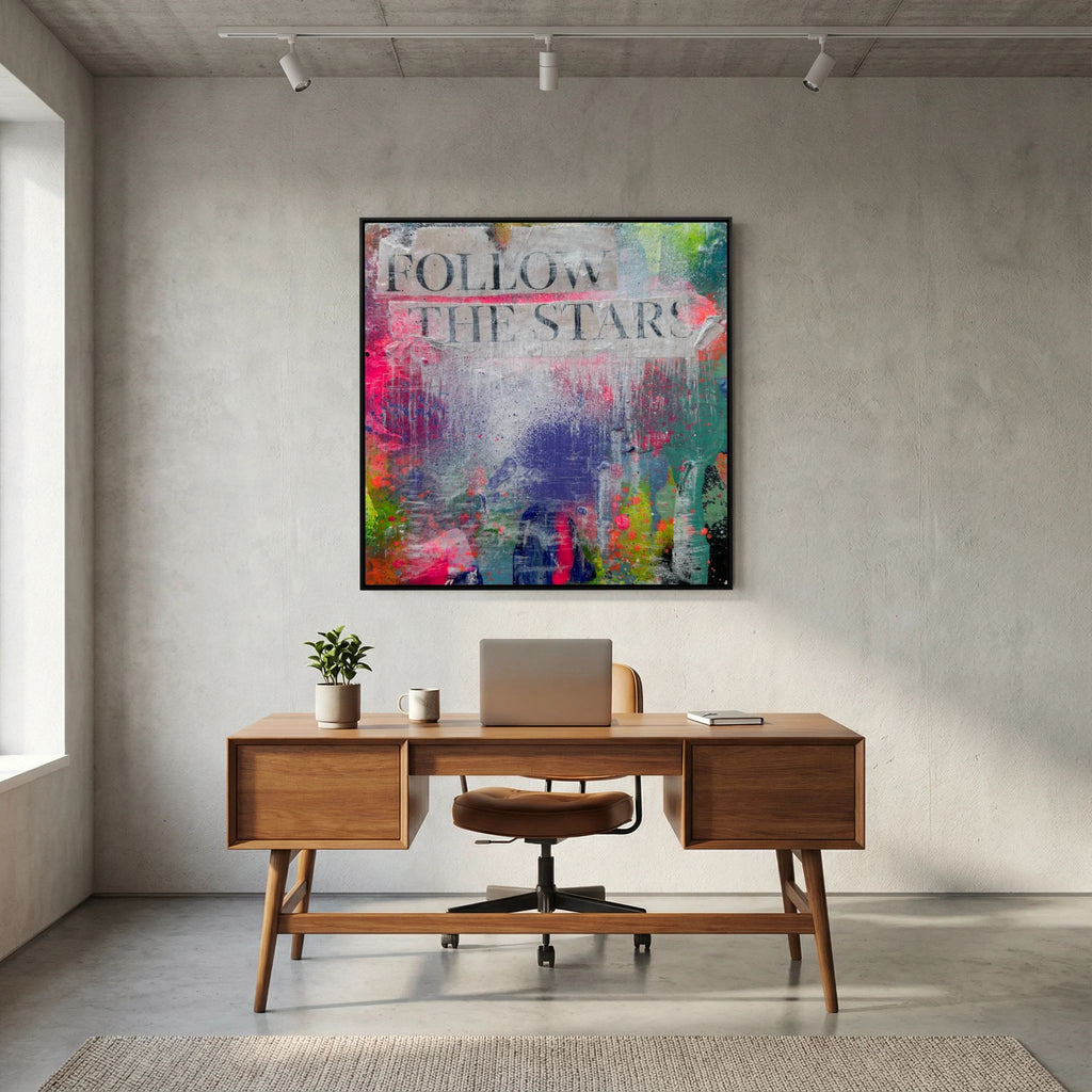 FOLLOW THE STARS (2023) PRINT ON CANVAS 