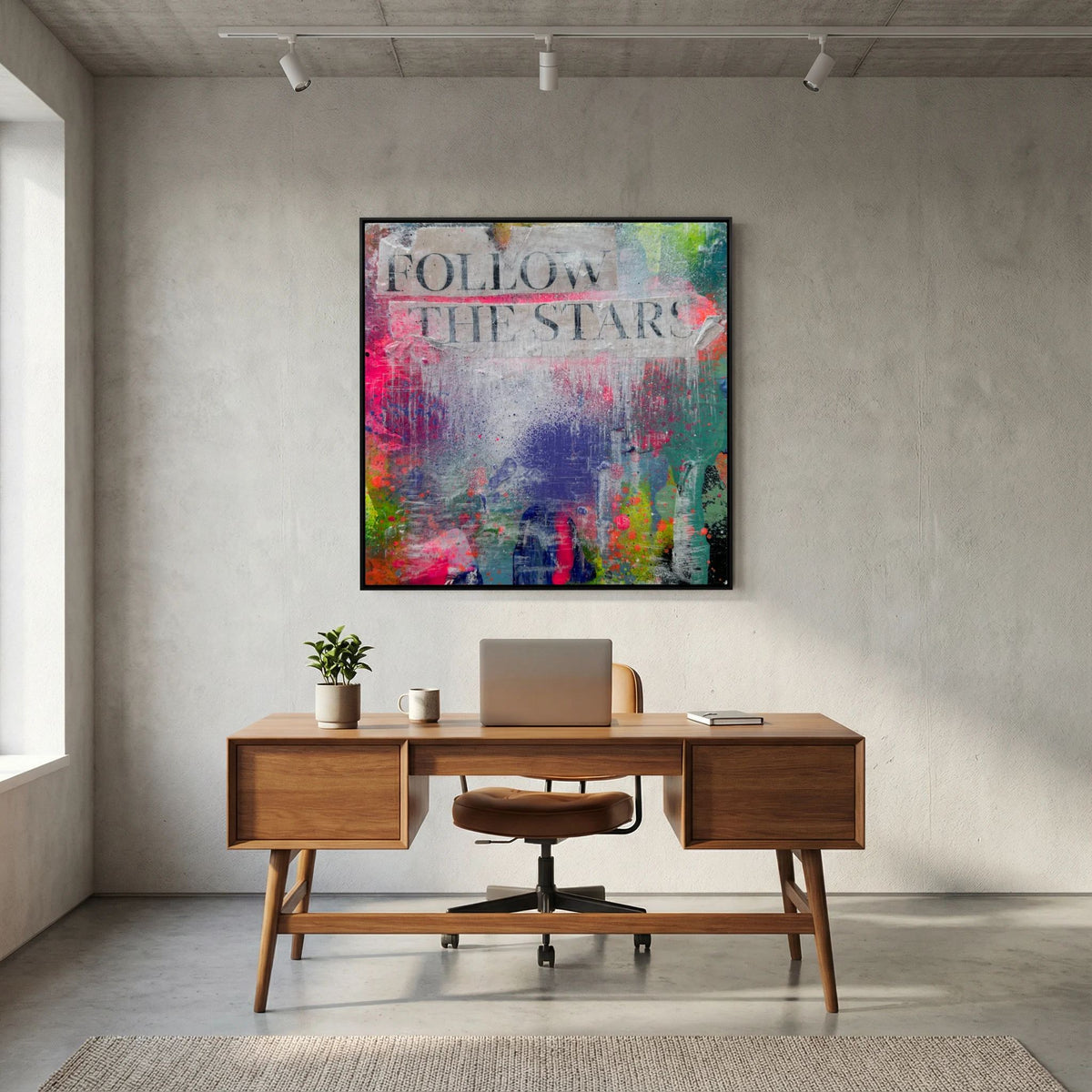 FOLLOW THE STARS (2023) PRINT ON CANVAS 