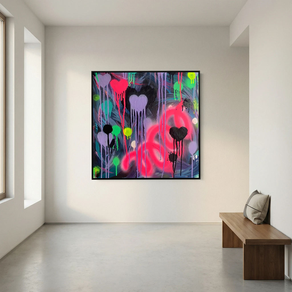 DRIPPING HEARTS (2021) CANVAS PRINT  